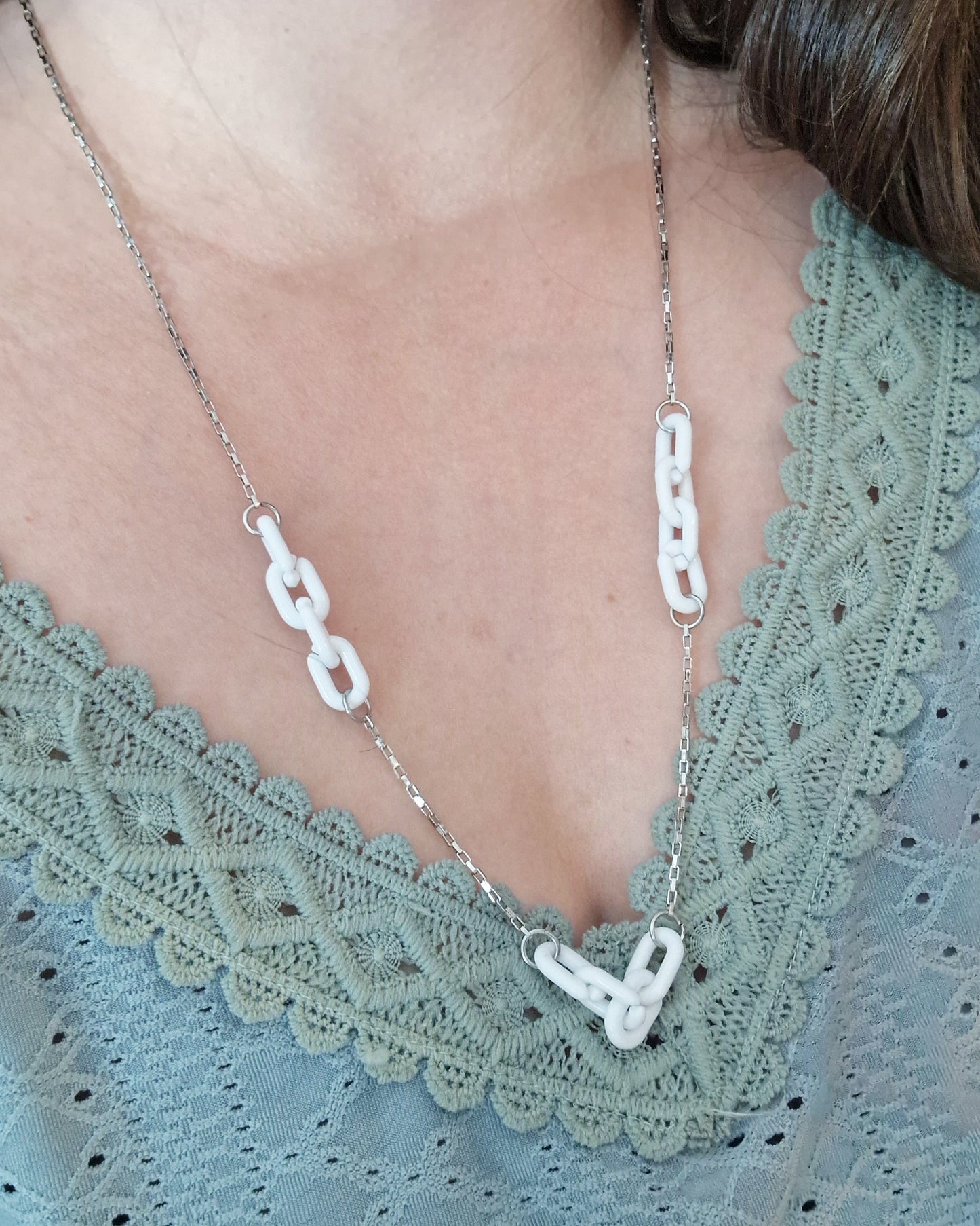 Mimi Jewels Collier Sunday Blanc