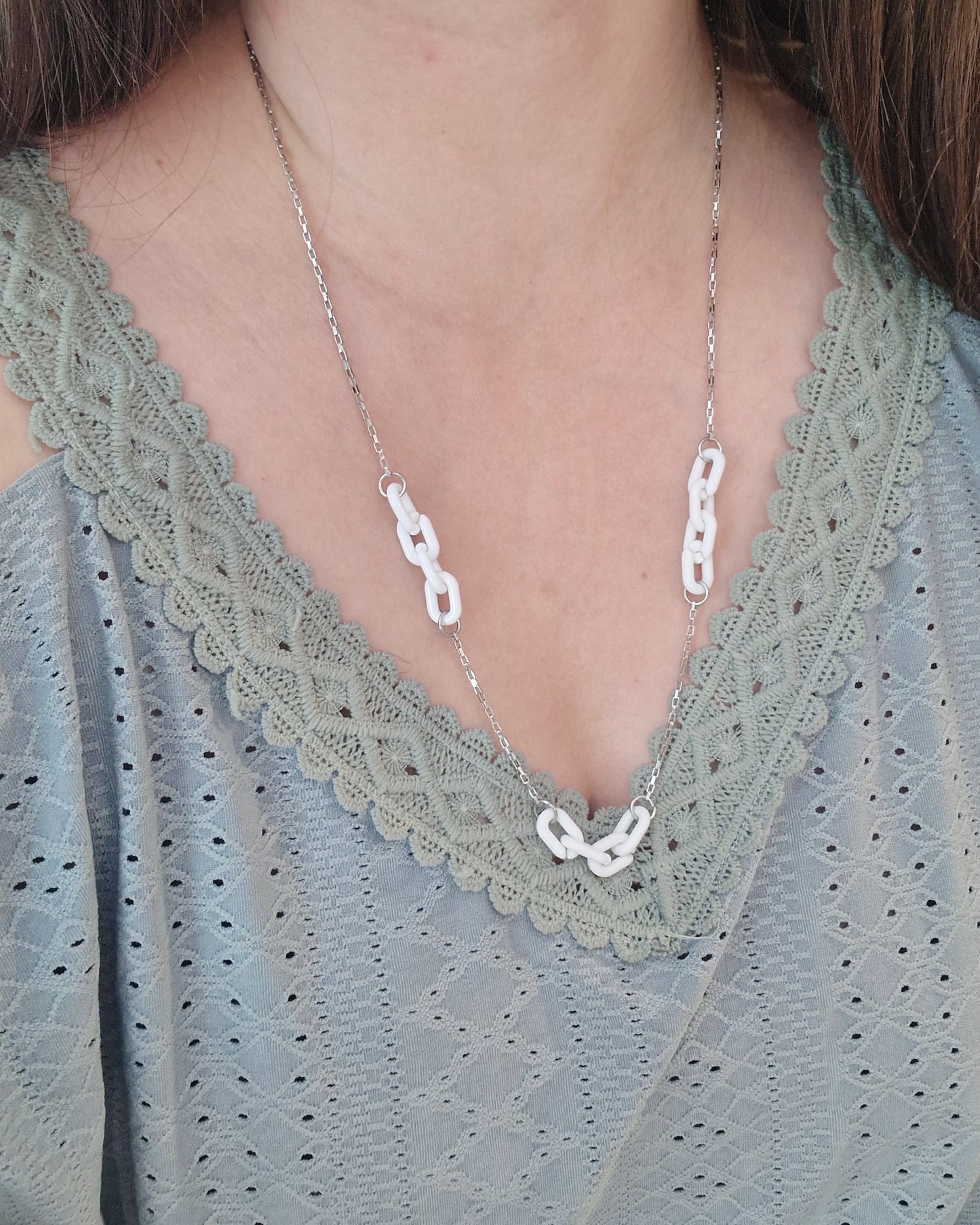 Mimi Jewels Collier Sunday Blanc
