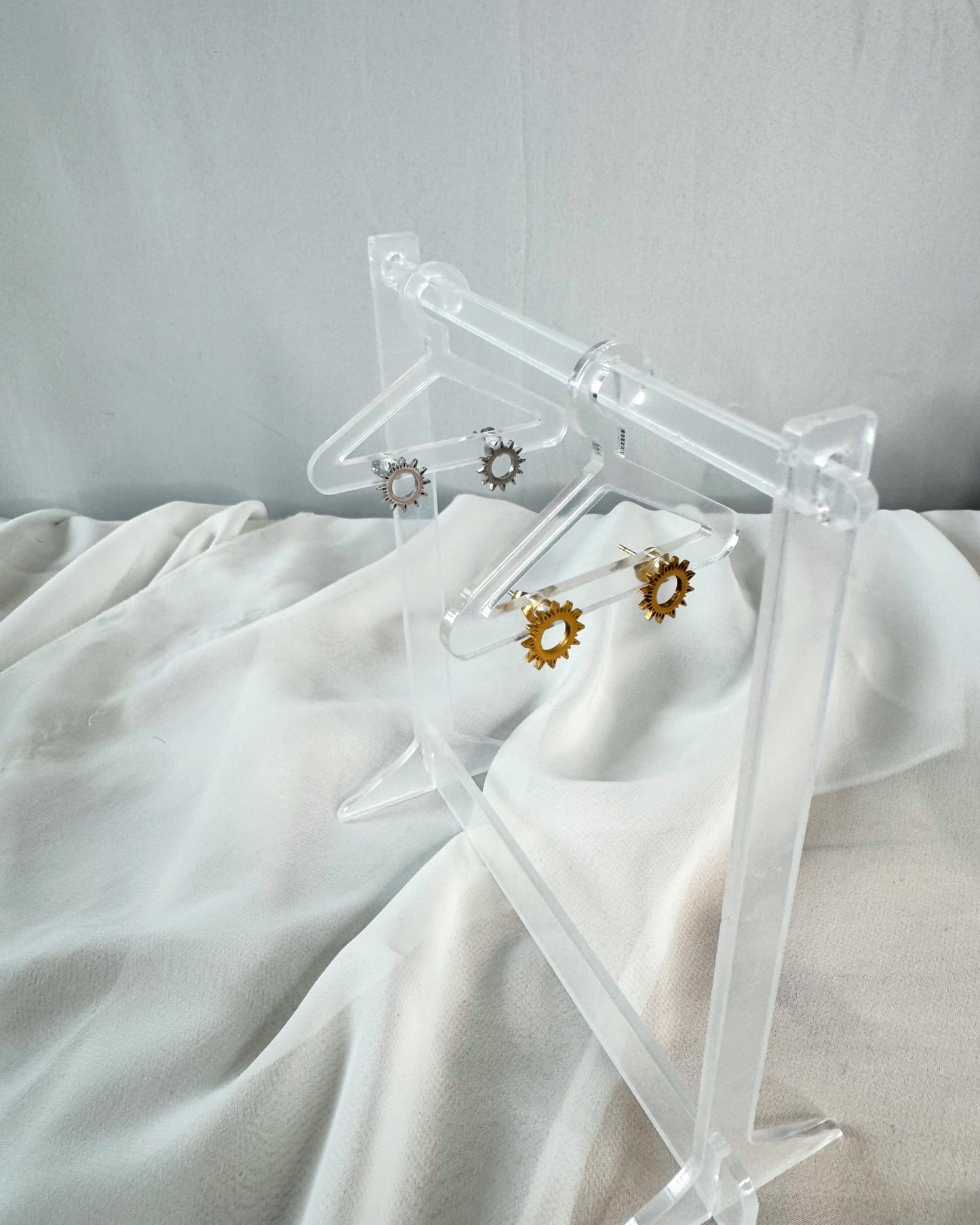 mimijewelsbyc Sunshine - Boucles d'oreilles Soleil argentées