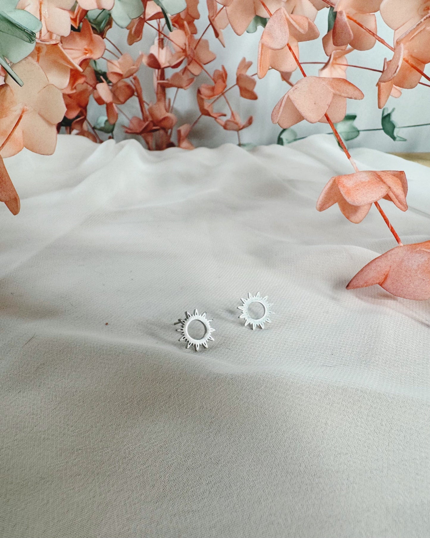 mimijewelsbyc Sunshine - Boucles d'oreilles Soleil argentées