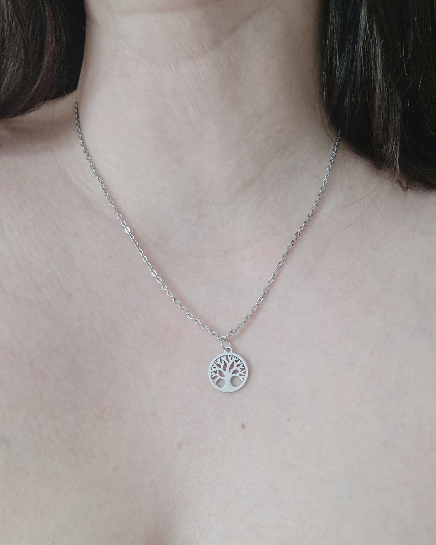 Mimi Jewels Collier Arbre de Vie argenté