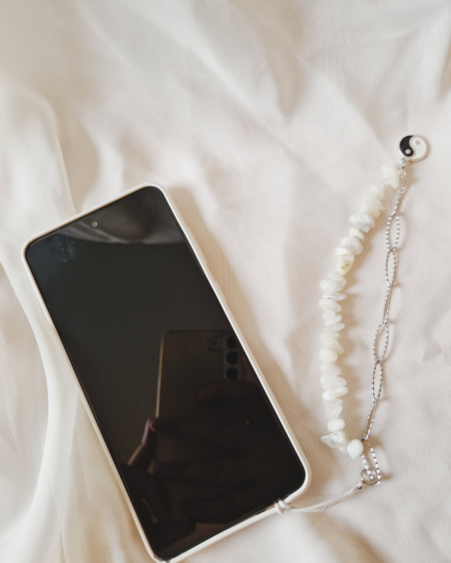 Mimi Jewels bijou de téléphone Ying Yang - Bijoux de téléphone (argenté)