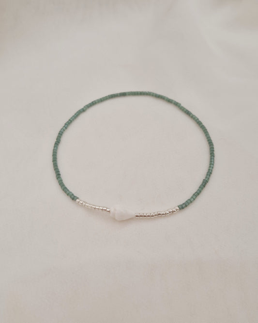 Mimi Jewels Bracelet coquillage (Vert)