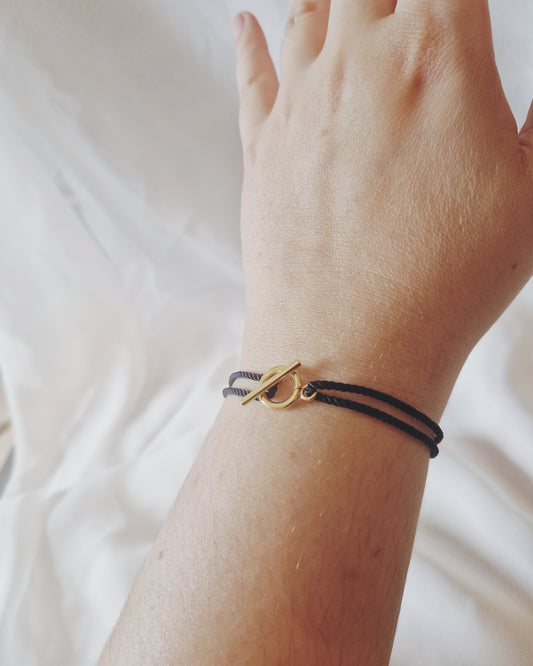 mimijewelsbyc bracelet Tania - bracelet cordon Black