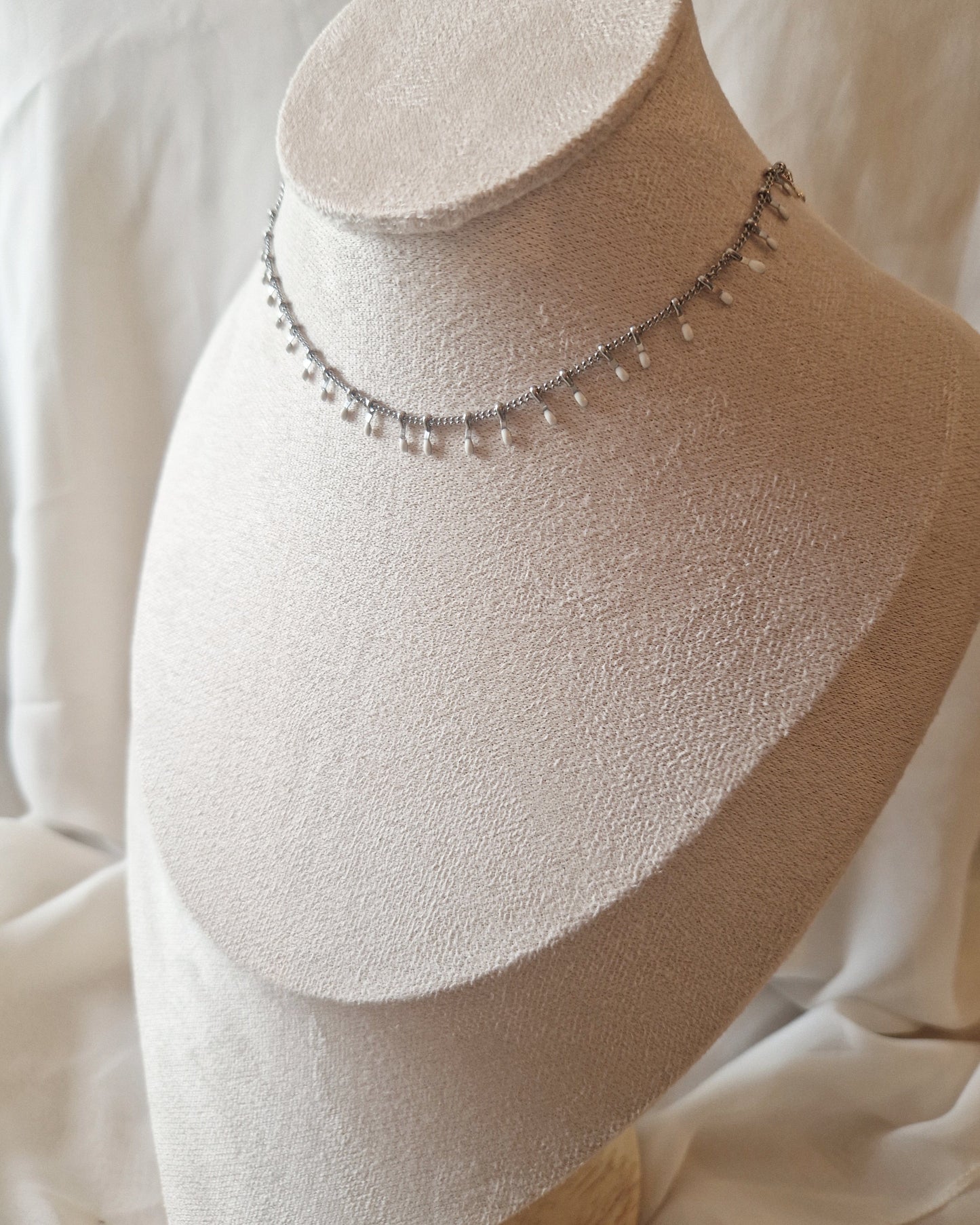 mimijewelsbyc collier Pepper - Collier clous White (argenté)